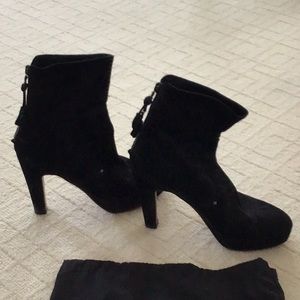 Rag & Bone Kenton Ankle Boot Bootie Black Suede Size EU 38 / US 8